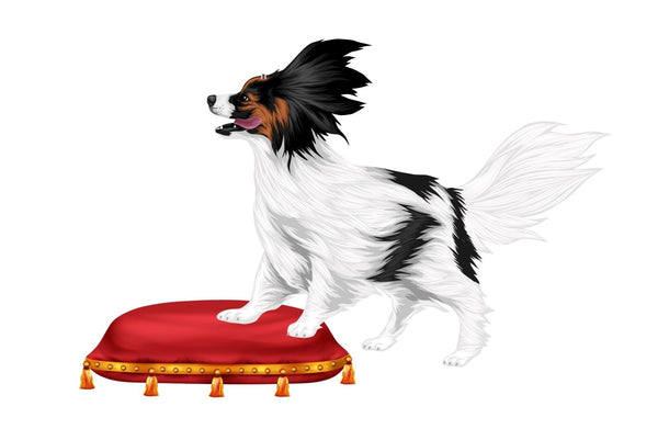 Royal Red Pillow with Gold Tassels -- Decal for our Dogs in the Wind Decals - Cover-Alls Decals