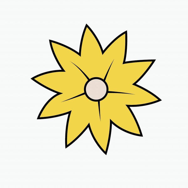 Star Flower Decals - Cover-Alls Decals