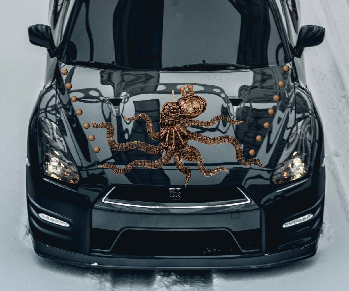 Steampunk Octopus Decal - Cover-Alls Decals