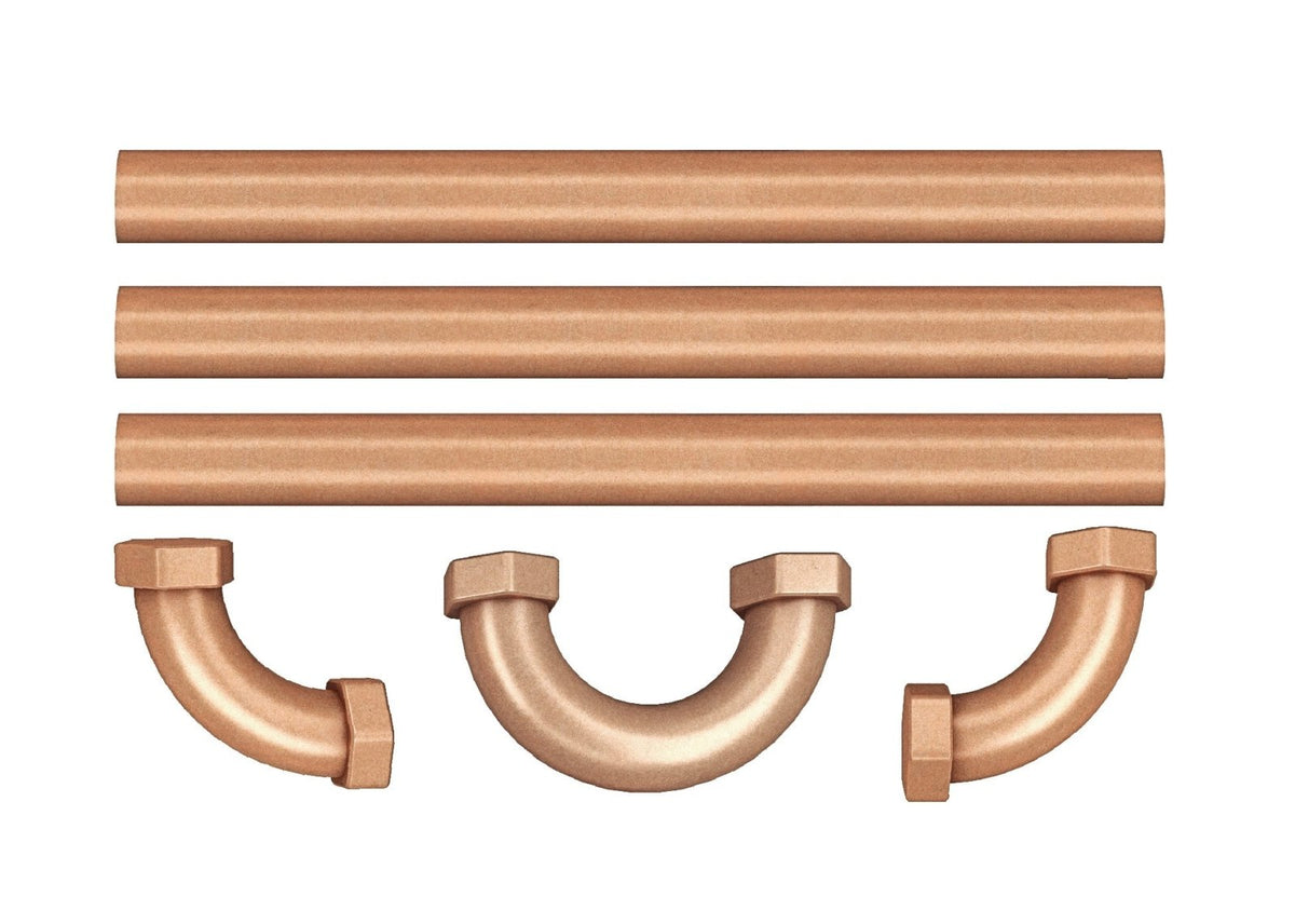 Steampunk Set of Copper Pipe Decals - Cover-Alls Decals