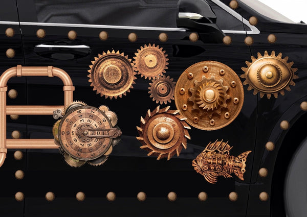 Steampunk Solid Hatch Decal - Cover-Alls Decals