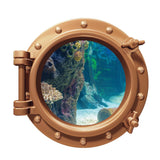 Steampunk Window Hatch or Porthole Decal - Cover-Alls Decals