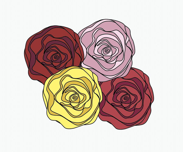 Swirl Rose Decals - Cover-Alls Decals