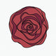 Swirl Rose — lighter red