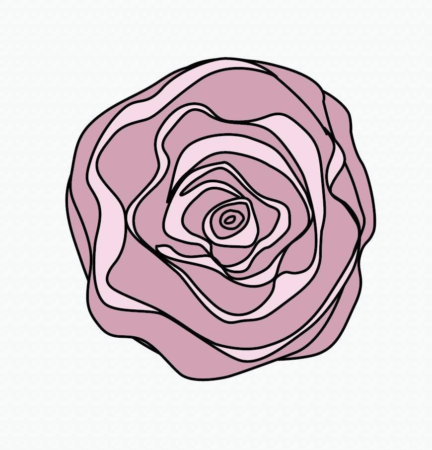 Swirl Rose Decals - Cover-Alls Decals