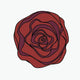  Swirl Rose — deep red