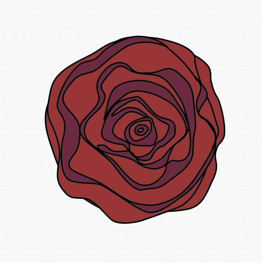 Swirl Rose Decals - Cover-Alls Decals