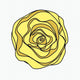 Swirl Rose — yellow