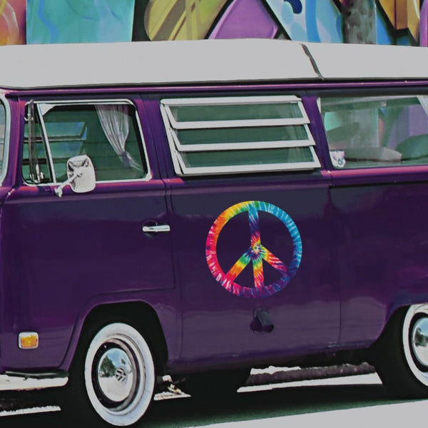Tie-dye Peace Sign - Cover-Alls Decals