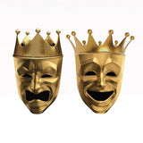 Tragedy & Comedy Gold Theater Masks Decals - Cover-Alls Decals