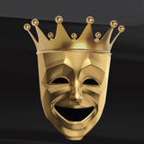 Tragedy & Comedy Gold Theater Masks Decals - Cover-Alls Decals