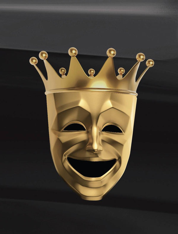 Tragedy & Comedy Gold Theater Masks Decals - Cover-Alls Decals