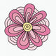  Trippy Flower — light pink