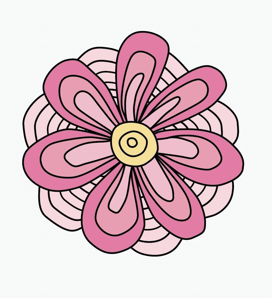 Trippy Flower Decals - Cover-Alls Decals