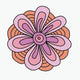 Trippy Flower — pink/orange