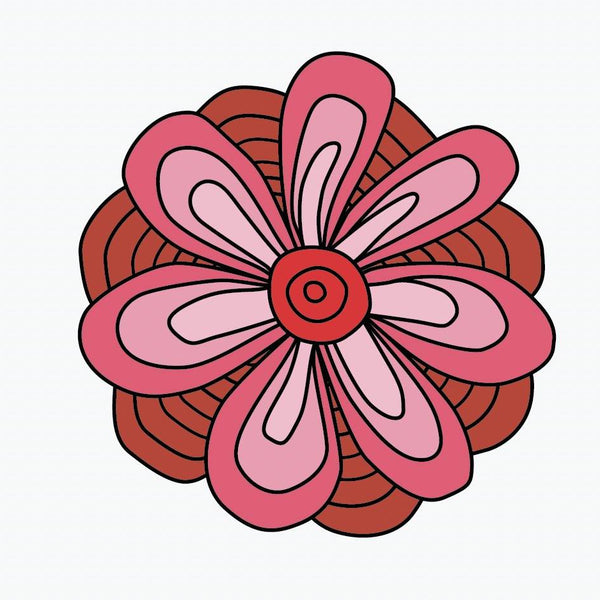 Trippy Flower Decals - Cover-Alls Decals
