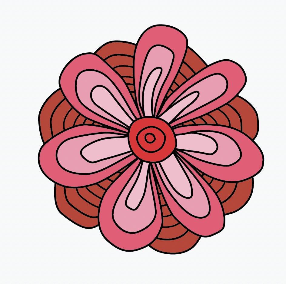 Trippy Flower Decals - Cover-Alls Decals