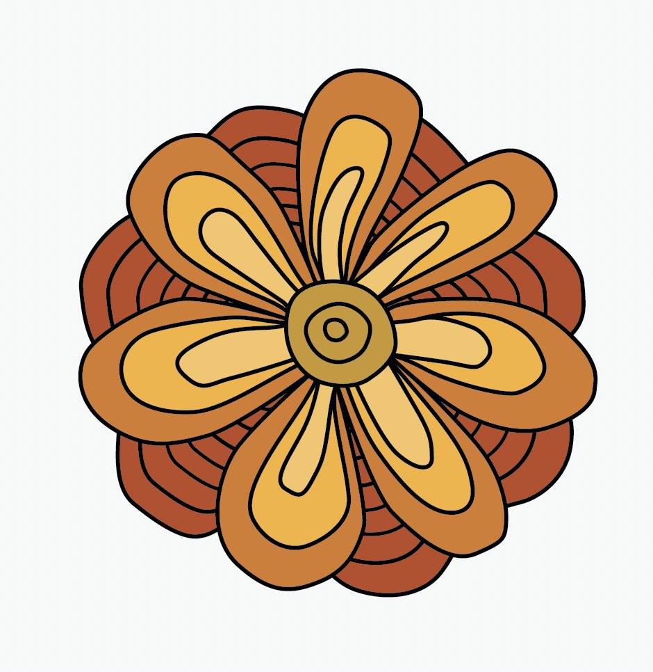 Trippy Flower Decals - Cover-Alls Decals