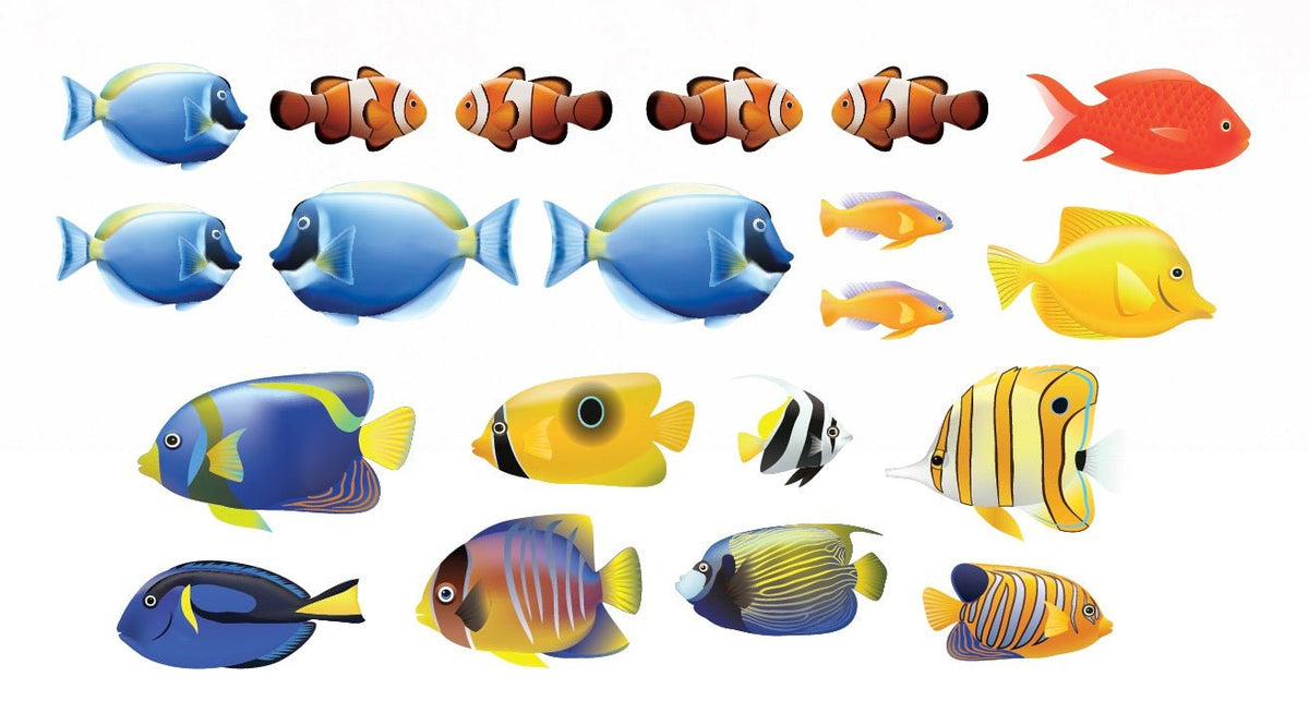 Tropical Fish Decals - Cover-Alls Decals