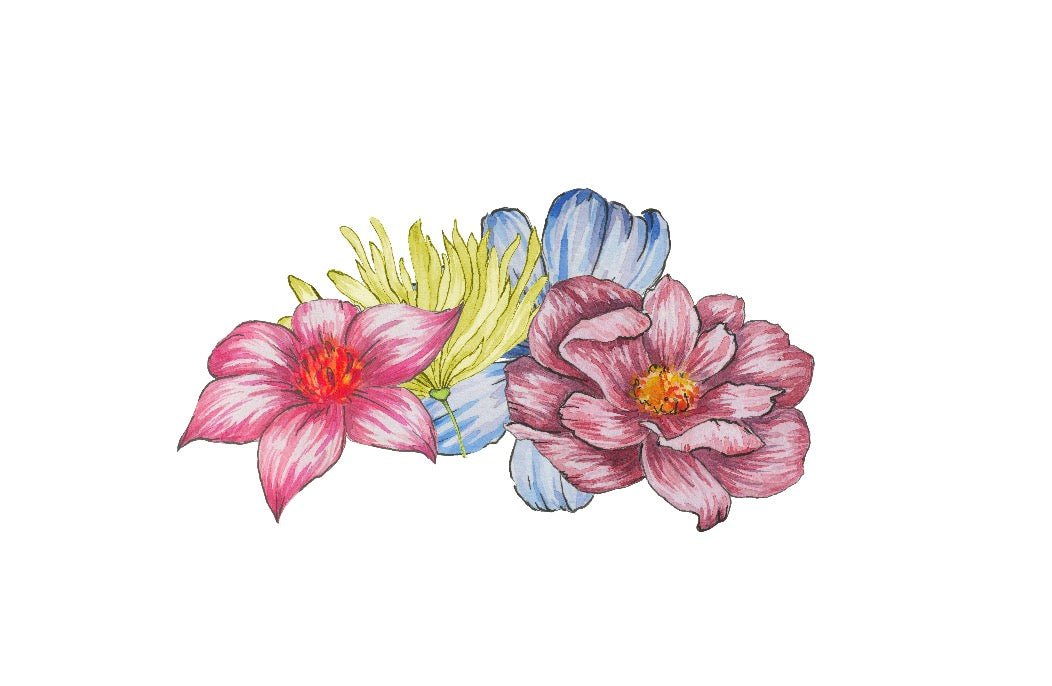 Watercolor Flower Crowns - Cover-Alls Decals