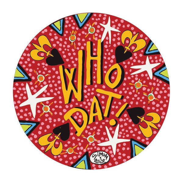 Who Dat! Decal by Simon of New Orleans - Cover-Alls Decals