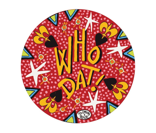 Who Dat! Decal by Simon of New Orleans - Cover-Alls Decals