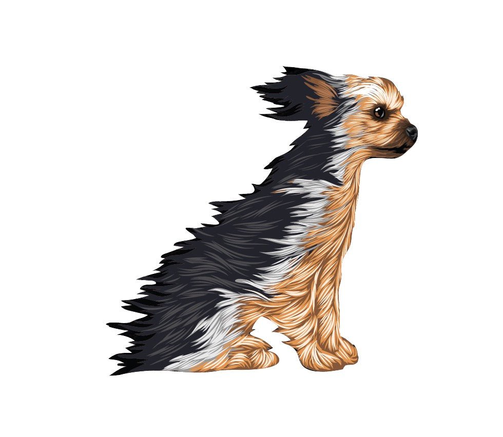 Life-Sized Yorkshire Terrier Decal - Cover-Alls Decals