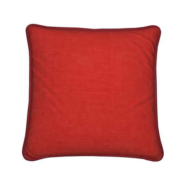 The Contrado Dark Romance Silk Pillow Cushion, shown from above on a white background, features a square shape with piped edges. This handmade-to-order luxurious silk pillow adds an elegant touch to any space.