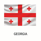 Cover-Alls Flags of the World decals featuring a white field with a large red cross and four smaller red crosses in each quadrant.
