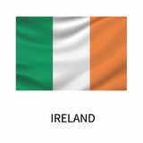 The Flags of the World Decals by Coveralls depicted the flag of Ireland on a white background.