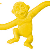A playful yellow monkey decal from Cover-Alls Decals’ Barrel of Monkeys collection, featuring long, curved arms inspired by the classic game.