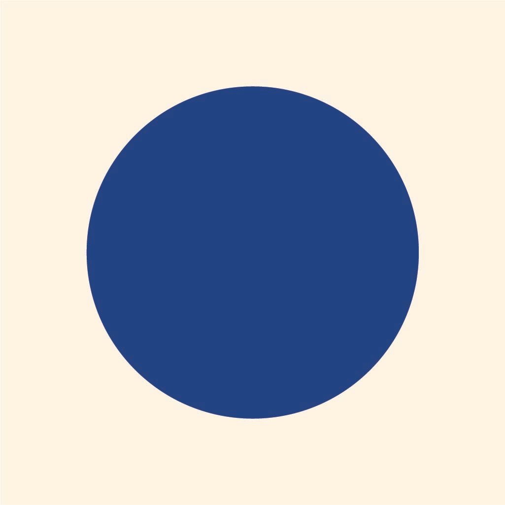 A simple graphic of a Cover-Alls Dot Decals centered on a light beige background.