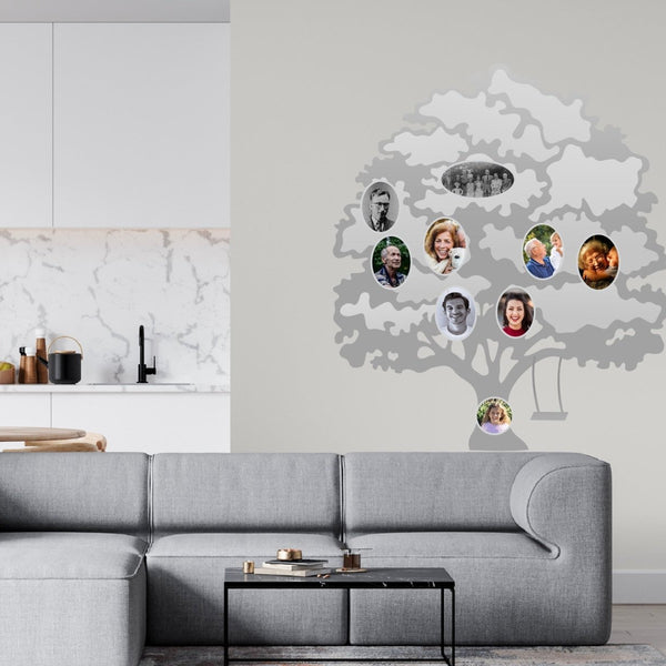 Family Tree Wall Decal with Custom Photos - CoverAlls Decals