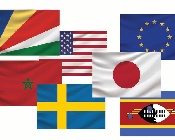 Flags of the World Decals
