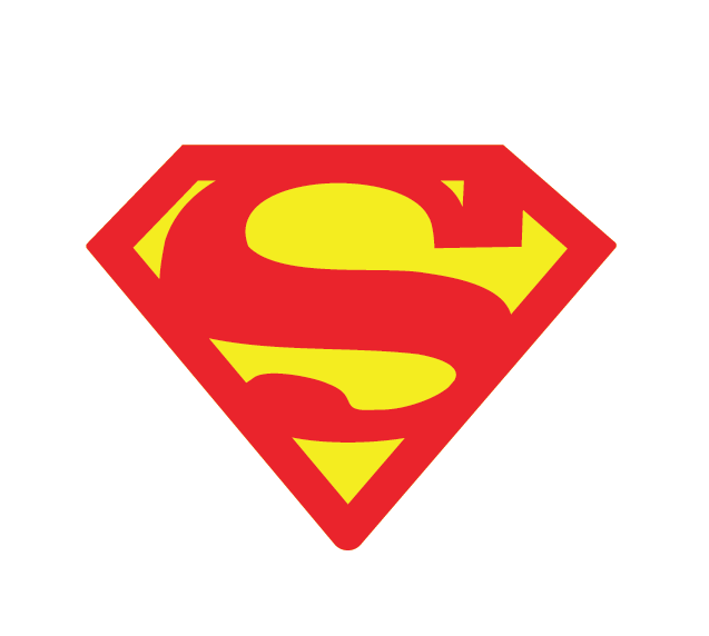 A CoverAlls Soaring Superhero Emblem Decal on a white background.