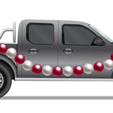 Arkansas Razorback Colors Beads - Car Floats Reusable Car Decals