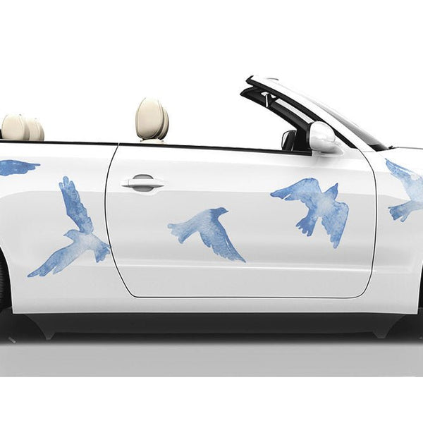 Birds of Peace - Car Floats Reusable Car Decals