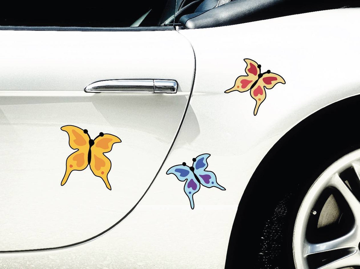 Butterflies - Car Floats Reusable Car Decals