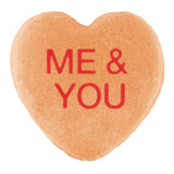 Heart-shaped Candy Hearts with the words 