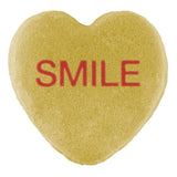 A heart-shaped sugar cookie with the word 