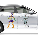 Carnival Jesters - Car Floats Reusable Car Decals