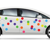 Confetti Pack Mixed Dot Decals - Car Floats Reusable Car Decals