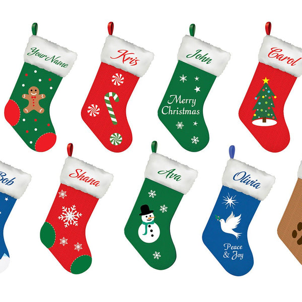 Custom Christmas Stockings - Car Floats Reusable Car Decals