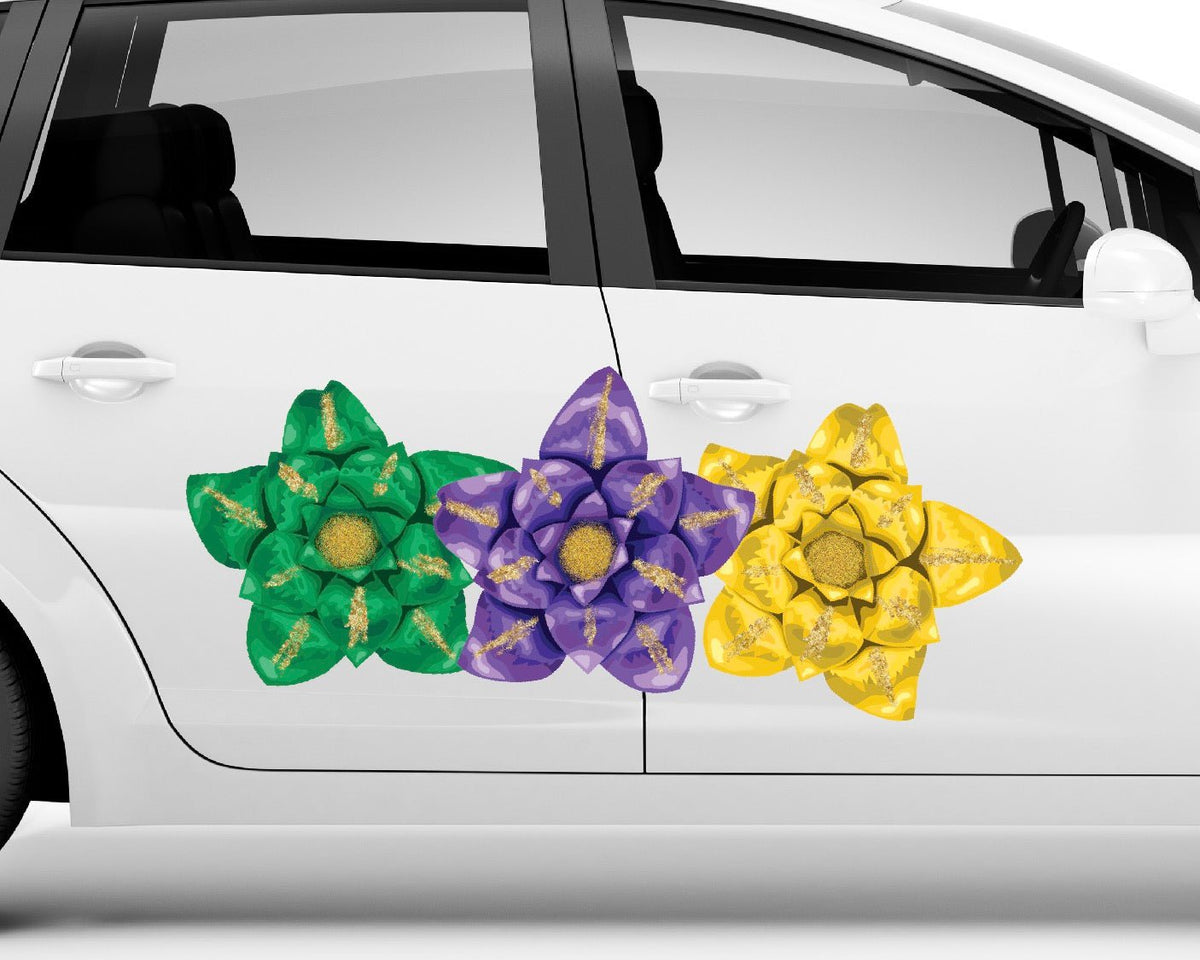 Daring Daffodils - Car Floats Reusable Car Decals