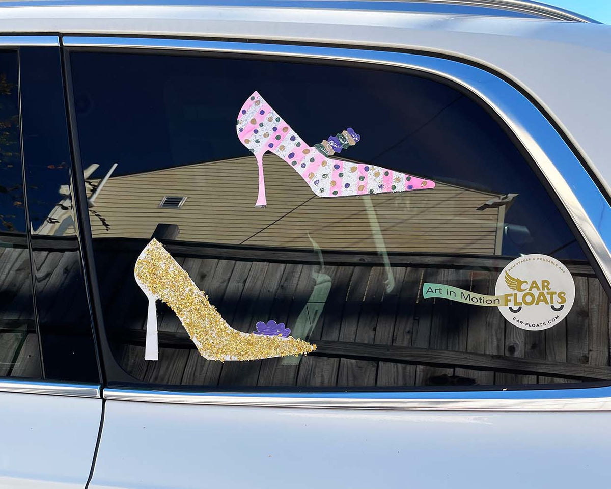 Decorate-it-yourself Shoe Cutouts - Car Floats Reusable Car Decals