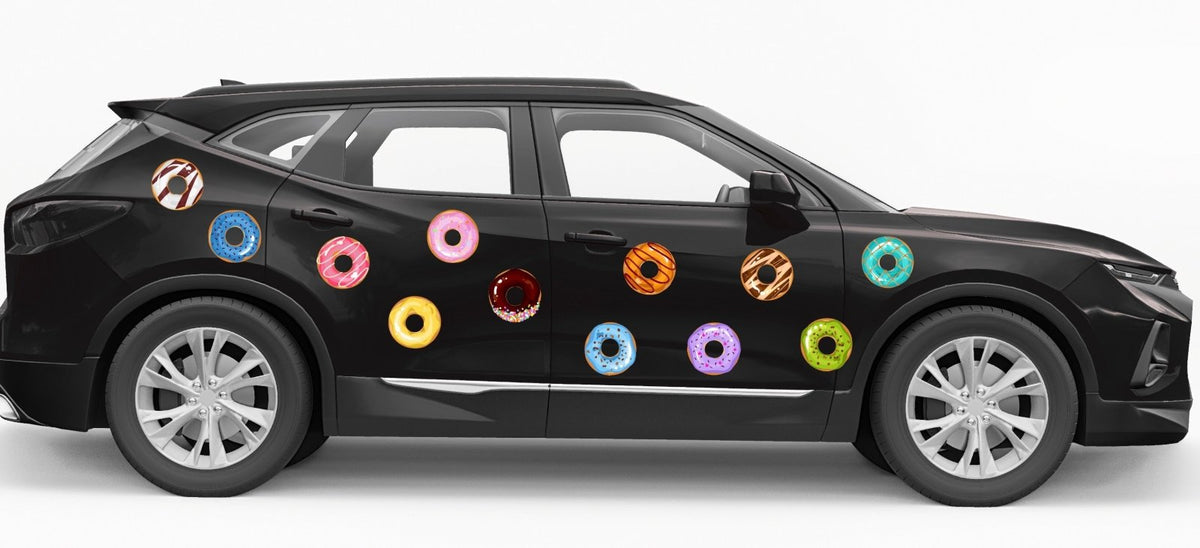 Donut Decals - Car Floats Reusable Car Decals