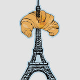Eiffel tower as Toothpick - Car Floats Reusable Car Decals