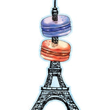 Eiffel tower as Toothpick - Car Floats Reusable Car Decals