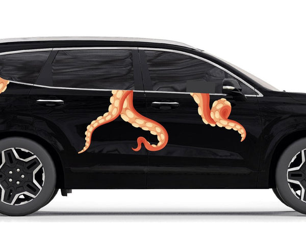 Eight Terrifying Tentacles - Car Floats Reusable Car Decals