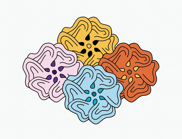 Freaky Flowers - Car Floats Reusable Car Decals
